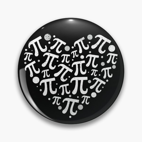 Item preview, PI symbols in Heart Shape. 14 March Holiday Heart-Shaped Distressed Design - Happy Pi Day designed and sold by venomousvector.