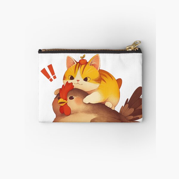 Item preview, Cat Riding a Chicken Cartoon  designed and sold by Bwittaya.
