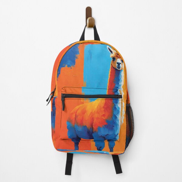 Item preview, print orange and blues Alpaca designed and sold by Random Designs.