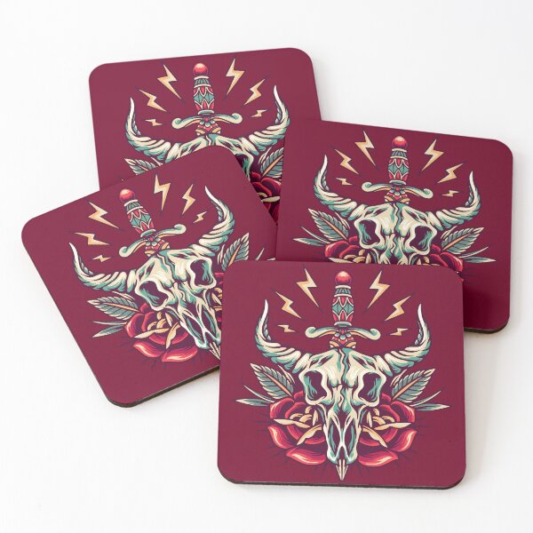 Item preview, Retro Goat Skull designed and sold by The  Qash.