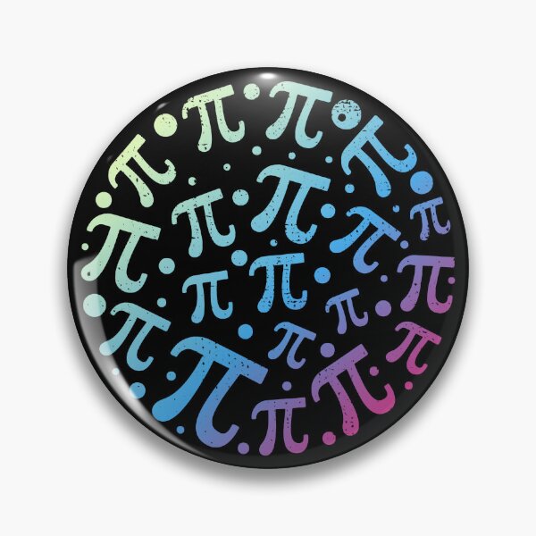 Item preview, 3.14 Pi Symbols - Happy Pi Day for Mathematics Teacher round Distressed Design designed and sold by venomousvector.
