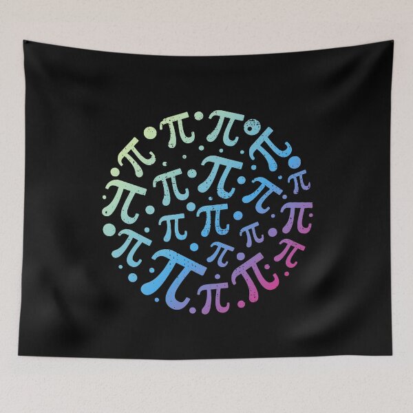 Item preview, 3.14 Pi Symbols - Happy Pi Day for Mathematics Teacher round Distressed Design designed and sold by venomousvector.