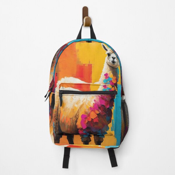 Item preview, print Multi Coloured Alpaca designed and sold by Random Designs.
