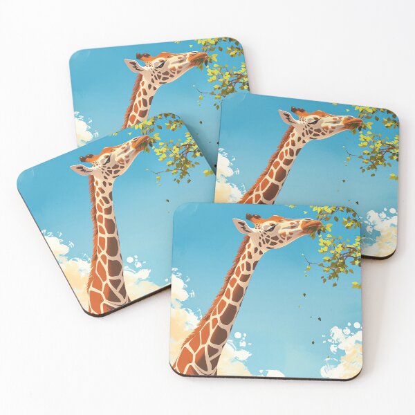 Item preview, Giraffes Leafy Feast designed and sold by cute-animals99.