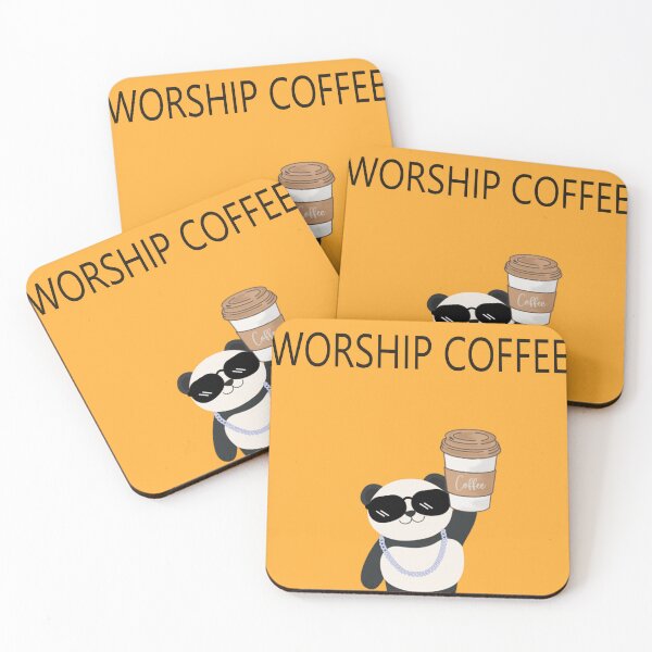 Item preview, Worship coffee panda designed and sold by paintingshouse0.