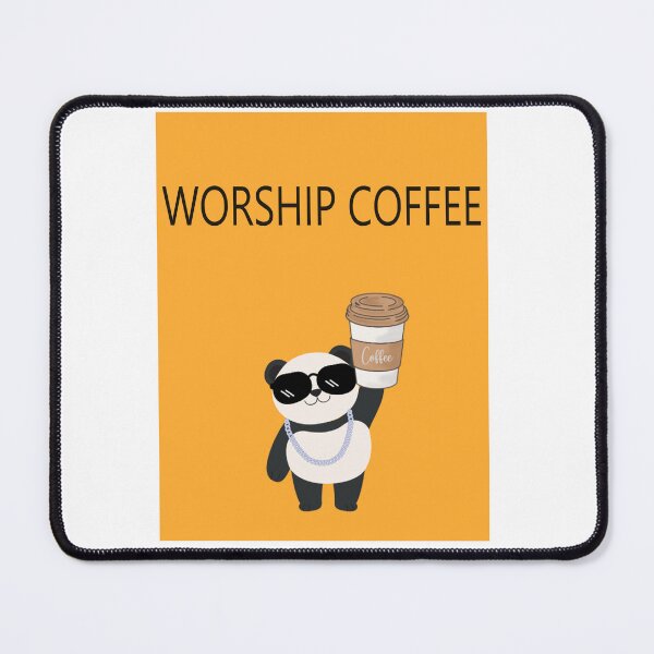 Item preview, Worship coffee panda designed and sold by paintingshouse0.
