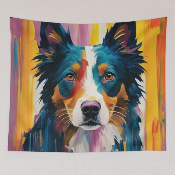 Item preview, painting Border collie print designed and sold by Random Designs.
