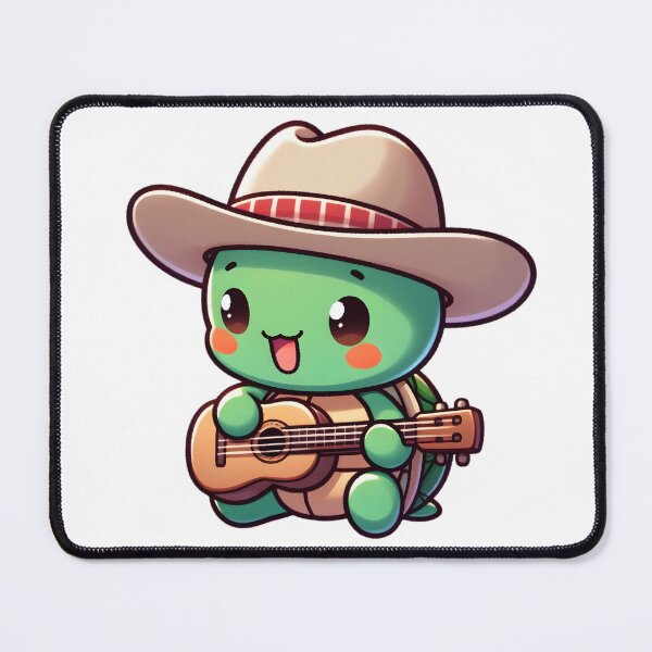Item preview, Cute Chibi Turtle Playing Guitar designed and sold by Delamoon.