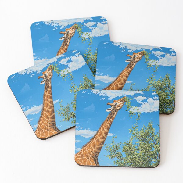 Item preview, Tall Giraffe Nibbling designed and sold by cute-animals99.