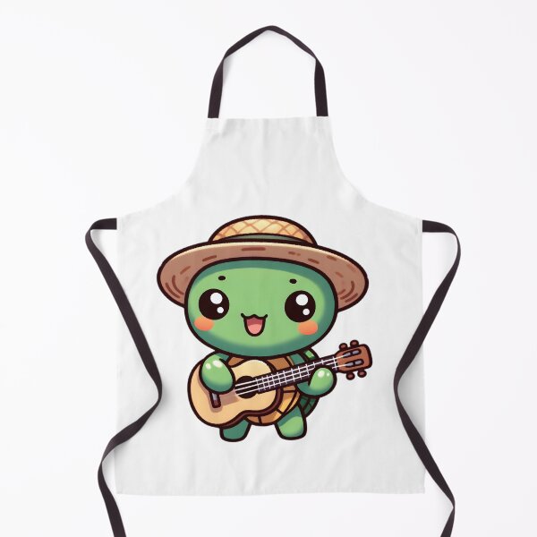 Item preview, Cute Chibi Turtle Playing Guitar designed and sold by Delamoon.