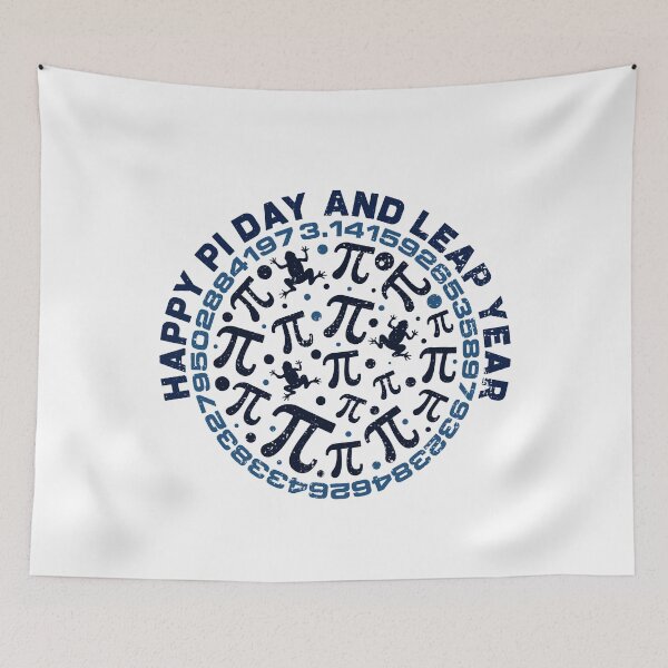 Item preview, Happy Math Pi Day And Leap Year circle shaped design for Student and Teacher designed and sold by venomousvector.