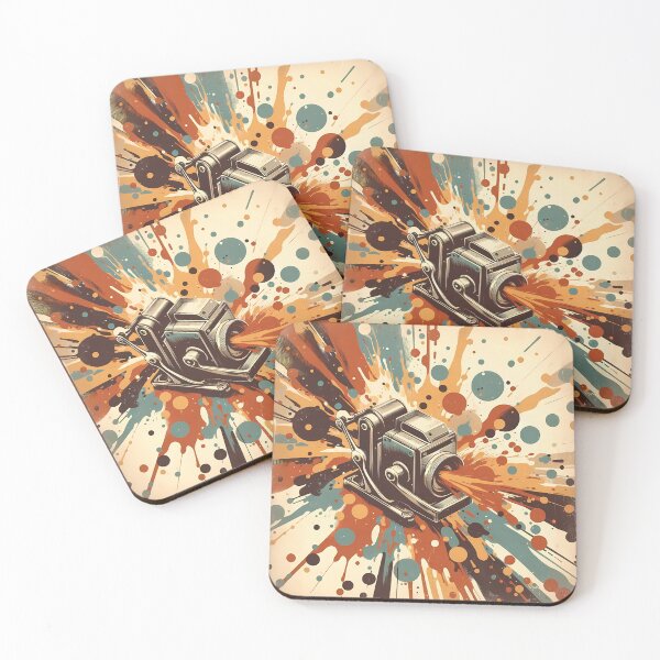 Item preview, Creative Burst: Retro Camera in Abstract Splatter designed and sold by M-ormin.
