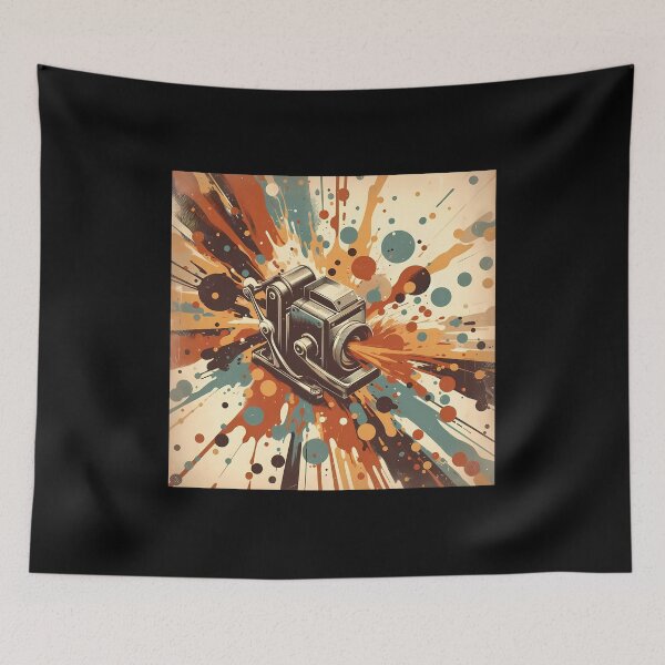 Item preview, Creative Burst: Retro Camera in Abstract Splatter designed and sold by M-ormin.