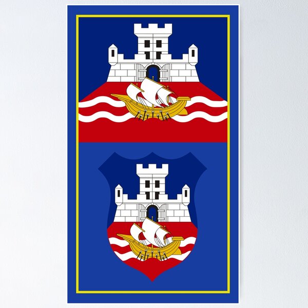Item preview, Belgrade Flag & Coat of arms designed and sold by adamst555.