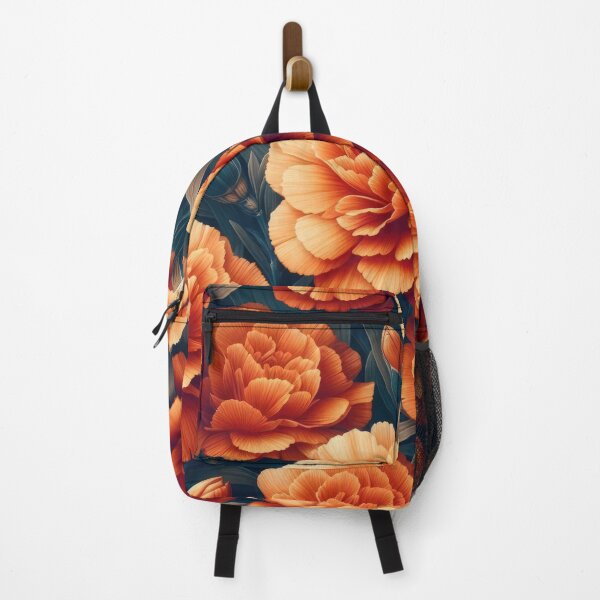 Item preview, Carnations orange flowers pattern Background floral designed and sold by Expressions-Sel.