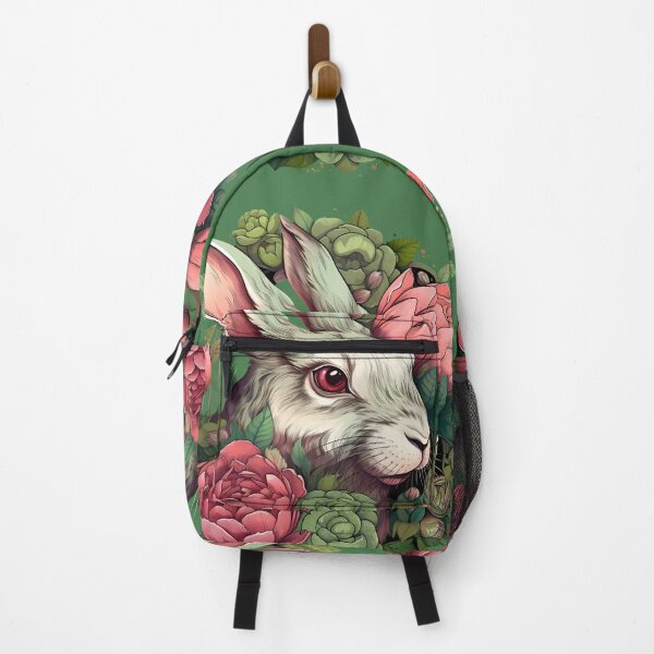 Item preview, Hare Rabbit with Peony 8 - Vintage Animals Collection designed and sold by RuralChicbyO.