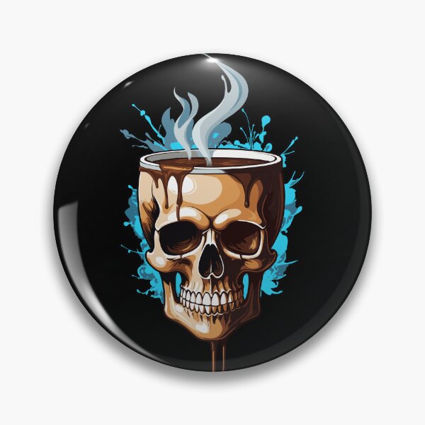 Item preview, Steaming Coffee in Skull designed and sold by FocusChillax.