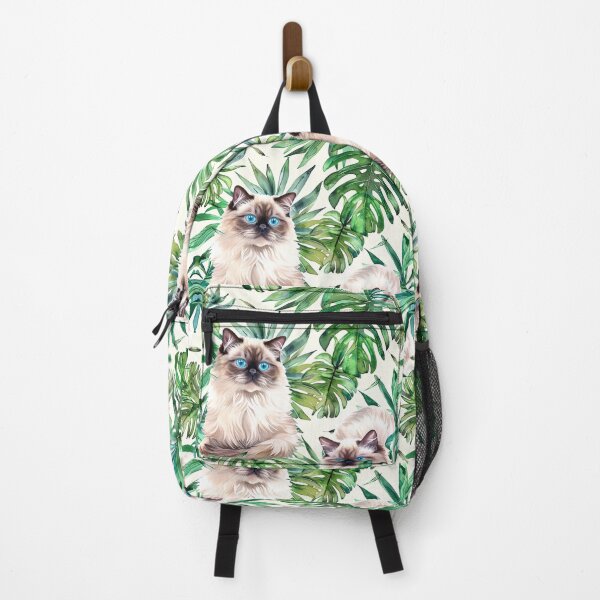 Item preview, Tropical Watercolor Himalayan Cat Pattern designed and sold by Estrakingdom.