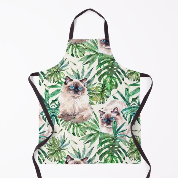 Item preview, Tropical Watercolor Himalayan Cat Pattern designed and sold by Estrakingdom.