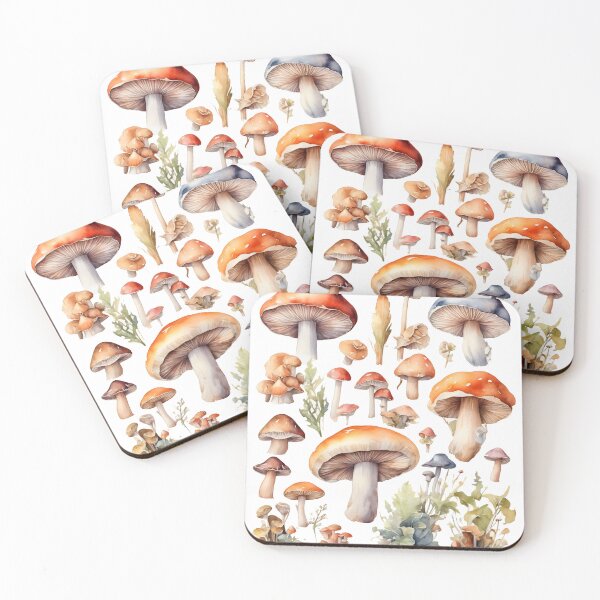 Item preview, Different Kinds of Mushrooms designed and sold by Cuddleblossom.