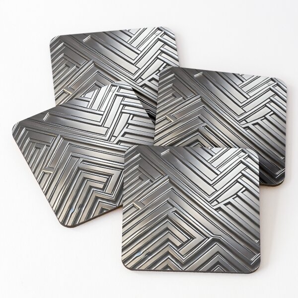 Item preview, Silver art deco design 028 designed and sold by fleesphotos.