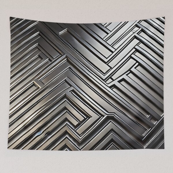 Item preview, Silver art deco design 028 designed and sold by fleesphotos.