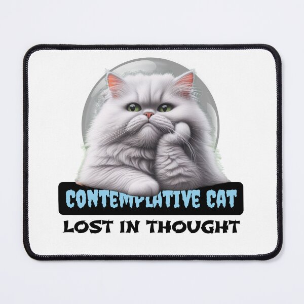 Item preview, Contemplative Cat: Lost in Thought designed and sold by Hungry-Murphy.