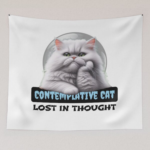 Item preview, Contemplative Cat: Lost in Thought designed and sold by Hungry-Murphy.