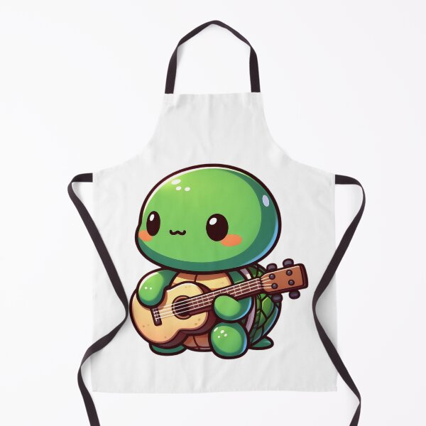 Item preview, Cute Chibi Turtle Playing Guitar designed and sold by Delamoon.