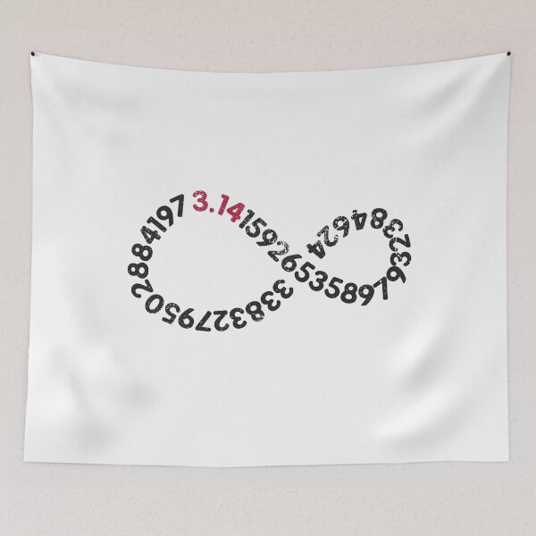 Item preview, Infinity symbol with 3.14 Pi Digits Vintage Cool Math Design designed and sold by venomousvector.