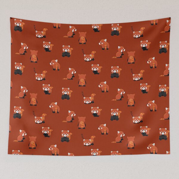 Item preview, Red Panda Cute Character Poses Sticker Set 2 designed and sold by SUPERHERON.