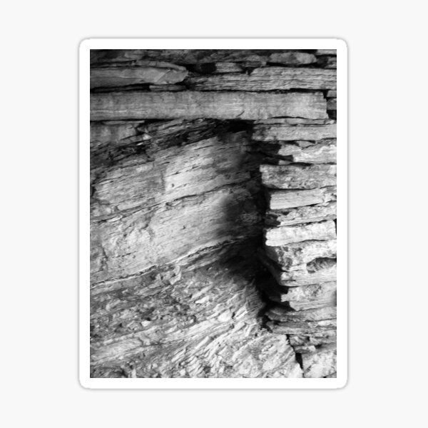Item preview, Doorway To Fisherman's Hut - Detail of Stonework BW designed and sold by lezvee.