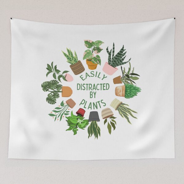Item preview, Easily Distracted by Plants, Gardening designed and sold by Cuddleblossom.