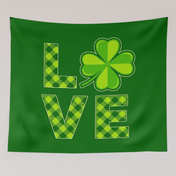 Item preview, Irish Love: Clover Heart in a Bold LOVE Statement for St. Paddy's Day designed and sold by FebricFusion.