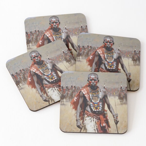 Item preview, AFRICAN WARRIORS designed and sold by PIGCASSOSAIART.