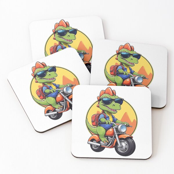 Item preview, Motorbike Riding Dinosaur designed and sold by likbatonboot.