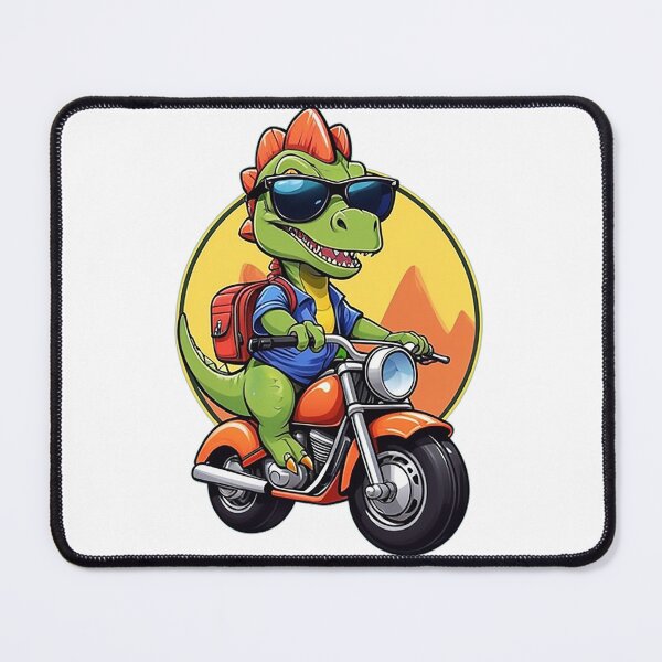 Item preview, Motorbike Riding Dinosaur designed and sold by likbatonboot.