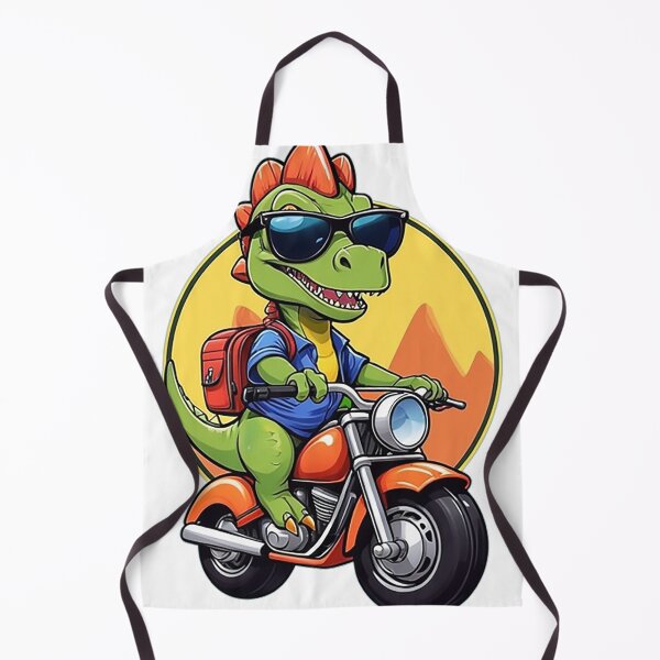 Item preview, Motorbike Riding Dinosaur designed and sold by likbatonboot.