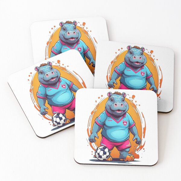 Item preview, FOOTBALLER HIPPO designed and sold by likbatonboot.