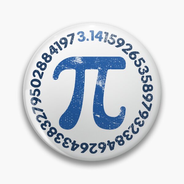 Item preview, Math Pi Symbol and 3.14 Digits Back to School Vintage round Design  designed and sold by venomousvector.