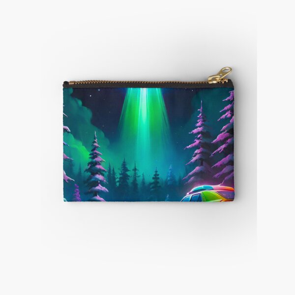 Item preview, Frozen Encounter: UFO Mystery in the Snowy Night designed and sold by GrizzlyCollective.