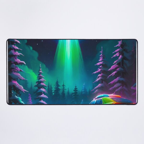 Item preview, Frozen Encounter: UFO Mystery in the Snowy Night designed and sold by GrizzlyCollective.