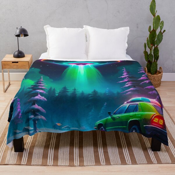 Item preview, Frozen Encounter: UFO Mystery in the Snowy Night designed and sold by GrizzlyCollective.