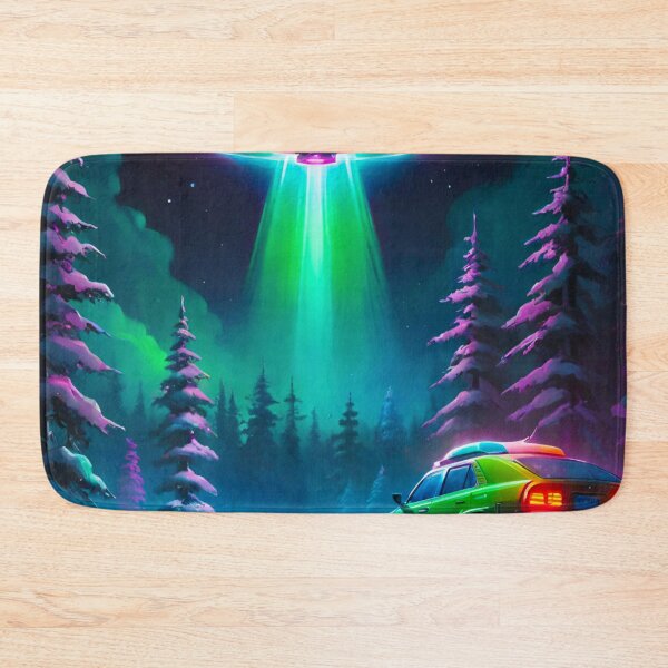 Item preview, Frozen Encounter: UFO Mystery in the Snowy Night designed and sold by GrizzlyCollective.