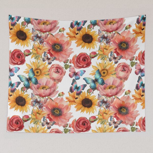 Item preview, Spring Floral Pattern, Butterfly ,Nature Inspired designed and sold by Pretzel-G92.