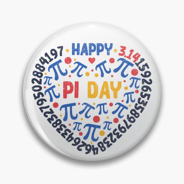 Item preview, Happy Pi Day - Math Pi Symbol and 3.14 Digits Heart - Vintage Heart-shaped Design designed and sold by venomousvector.