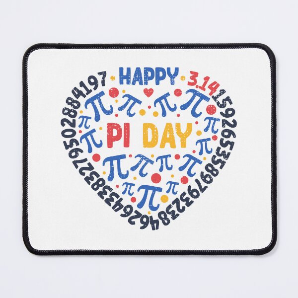 Item preview, Happy Pi Day - Math Pi Symbol and 3.14 Digits Heart - Vintage Heart-shaped Design designed and sold by venomousvector.
