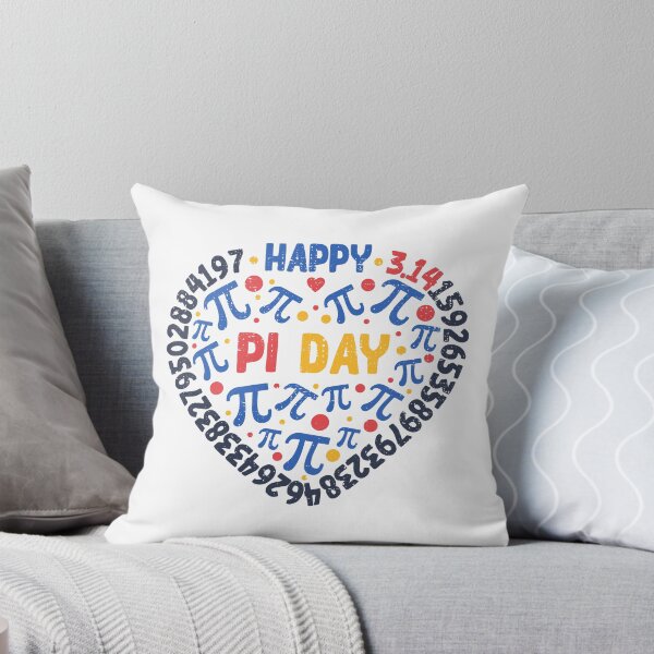 Item preview, Happy Pi Day - Math Pi Symbol and 3.14 Digits Heart - Vintage Heart-shaped Design designed and sold by venomousvector.