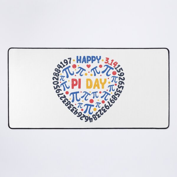 Item preview, Happy Pi Day - Math Pi Symbol and 3.14 Digits Heart - Vintage Heart-shaped Design designed and sold by venomousvector.