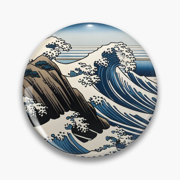 Item preview, Ancient Ocean - A Contemporary Ukiyo-e Nature Landscape designed and sold by Kijiermono.
